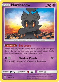 Marshadow #45 from Shining Legends