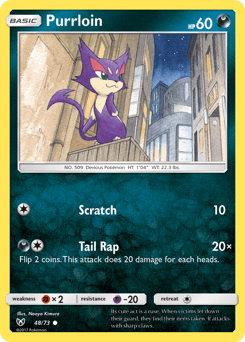 Purrloin #48 from Shining Legends