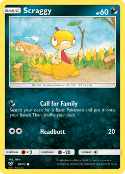 Scraggy #50 from Shining Legends