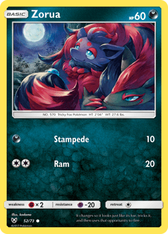 Zorua #52 from Shining Legends