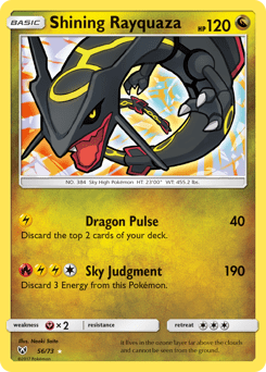 Shining Rayquaza #56 from Shining Legends