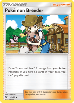 Pokémon Breeder #63 from Shining Legends