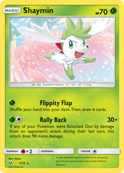 Shaymin (Sky Forme) #7 from Shining Legends