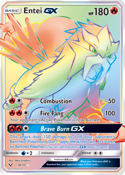 Entei-GX #74 from Shining Legends