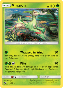 Virizion #8 from Shining Legends