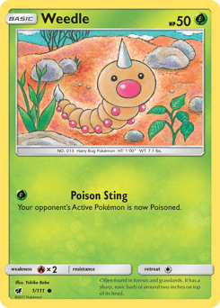 Weedle #1 from Crimson Invasion