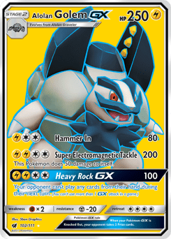 Alolan Golem-GX #102 by 5ban Graphics