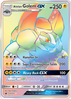Alolan Golem-GX #113 by 5ban Graphics