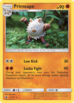 Primeape #51 by Yuka Morii
