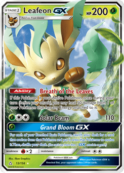 Leafeon-GX #13 from Ultra Prism