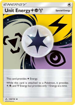 Unit Energy LightningPsychicMetal #138 from Ultra Prism