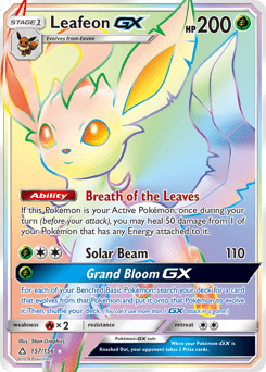 Leafeon-GX #157 from Ultra Prism