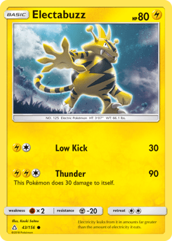 Electabuzz #43 from Ultra Prism
