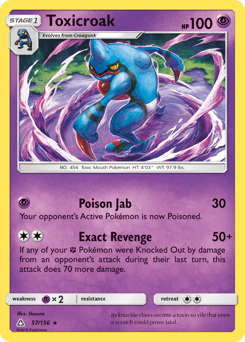 Toxicroak #57 from Ultra Prism