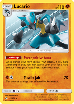 Lucario #67 from Ultra Prism