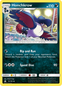 Honchkrow #72 from Ultra Prism