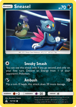 Sneasel #73 from Ultra Prism