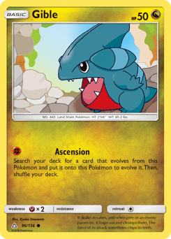 Gible #96 from Ultra Prism