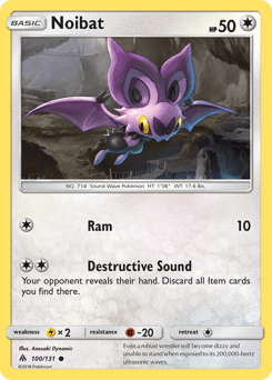 Noibat #100 from Forbidden Light