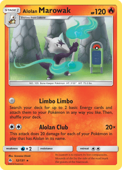 Alolan Marowak #12 from Forbidden Light