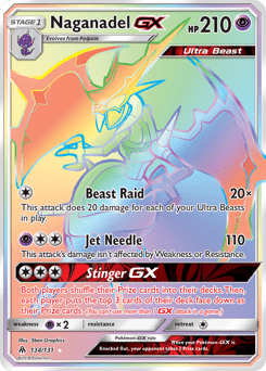 Naganadel-GX #134 from Forbidden Light