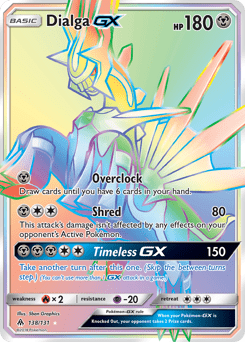 Dialga-GX #138 from Forbidden Light