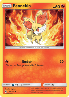 Fennekin #14 from Forbidden Light