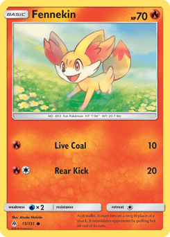 Fennekin #15 from Forbidden Light