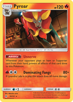 Pyroar #19 from Forbidden Light