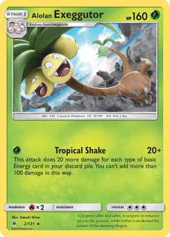 Alolan Exeggutor #2 from Forbidden Light