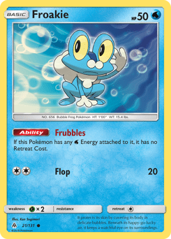 Froakie #21 from Forbidden Light