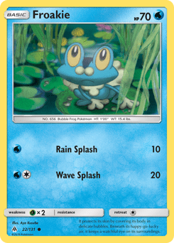 Froakie #22 from Forbidden Light