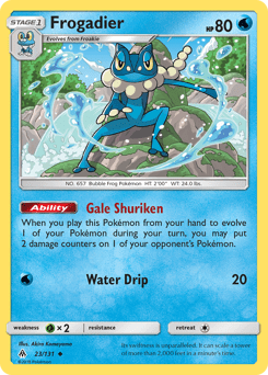 Frogadier #23 from Forbidden Light