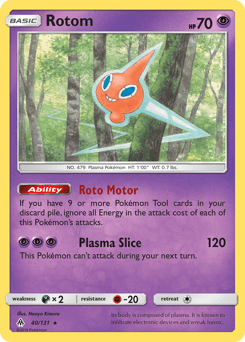 Rotom #40 from Forbidden Light