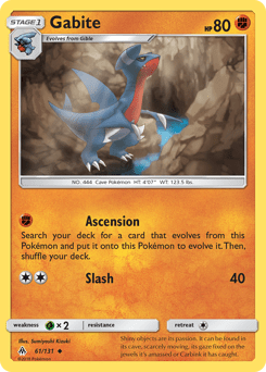 Gabite #61 from Forbidden Light