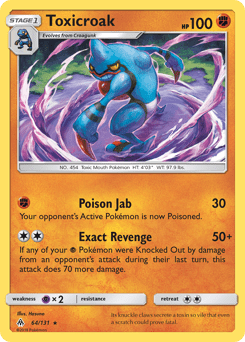 Toxicroak #64 from Forbidden Light