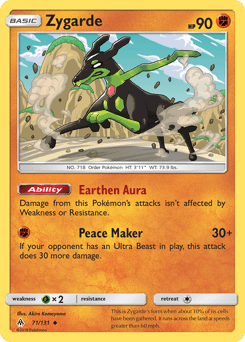 Zygarde #71 from Forbidden Light
