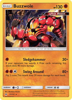 Buzzwole #77 from Forbidden Light