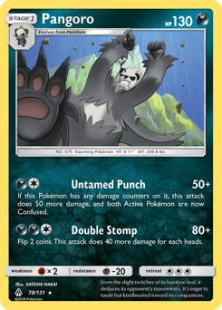 Pangoro #78 from Forbidden Light