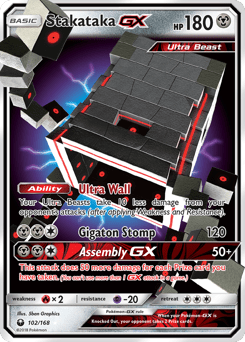 Stakataka-GX #102 from Celestial Storm