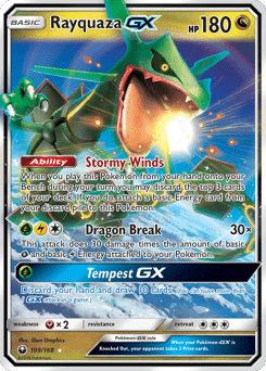Rayquaza-GX #109 from Celestial Storm