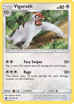 Vigoroth #114 from Celestial Storm