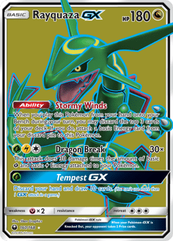 Rayquaza-GX #160 from Celestial Storm