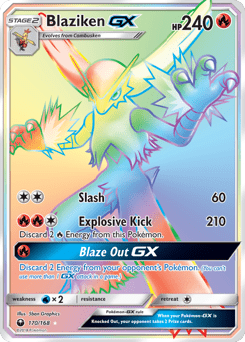 Blaziken-GX #170 from Celestial Storm