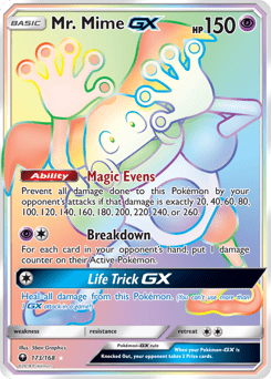 Mr. Mime-GX #173 from Celestial Storm