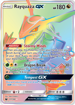 Rayquaza-GX #177 from Celestial Storm