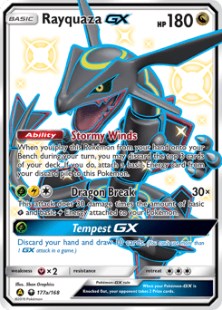 Rayquaza-GX #177a from Celestial Storm