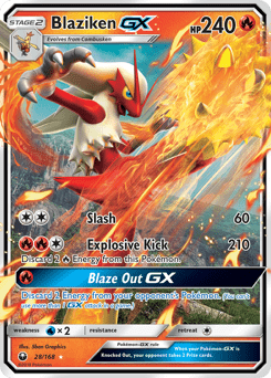 Blaziken-GX #28 from Celestial Storm