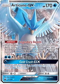 Articuno-GX #31 from Celestial Storm