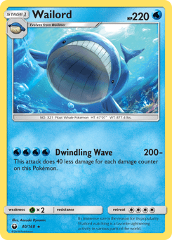Wailord #40 from Celestial Storm